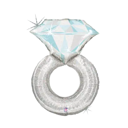 Alliance Platina Zilver Heliumballon 94cm