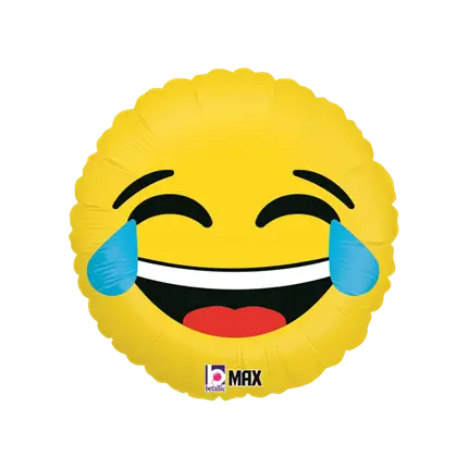 Gele Emoji ballon LOL ø45cm