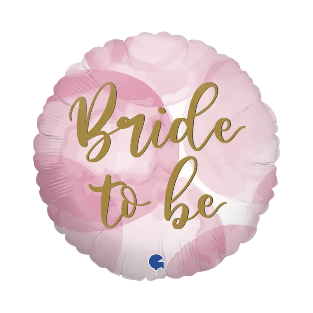 Bride to Be Gouden Ballon Roze Effect ø45cm