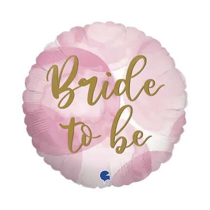 Bride to Be Gouden Ballon Roze Effect ø45cm