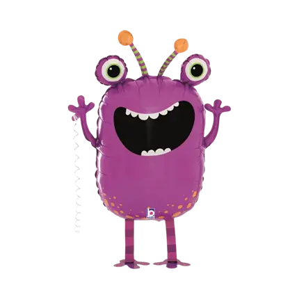 Roze monsterbal voor kinderen 69cm