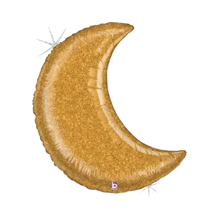 Reuze gouden holografische maanballon 107cm