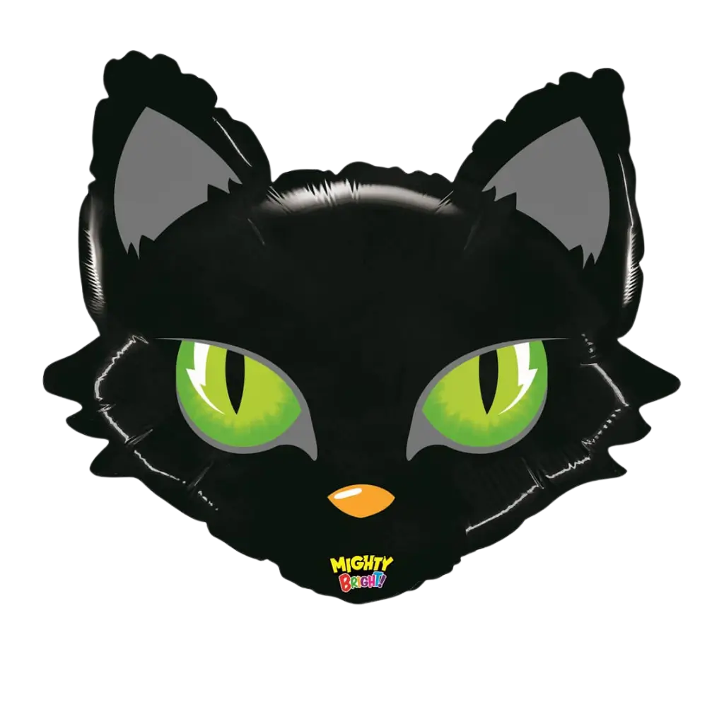 Ballon Kattenkop zwart 71cm