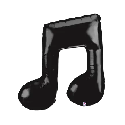 Muziekballon met dubbele noot 102cm