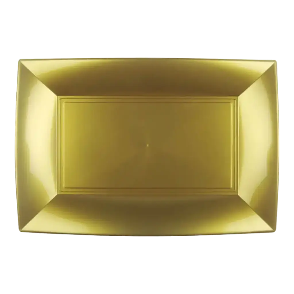 Rechthoekig bord Goud 29x18cm - Set van 12