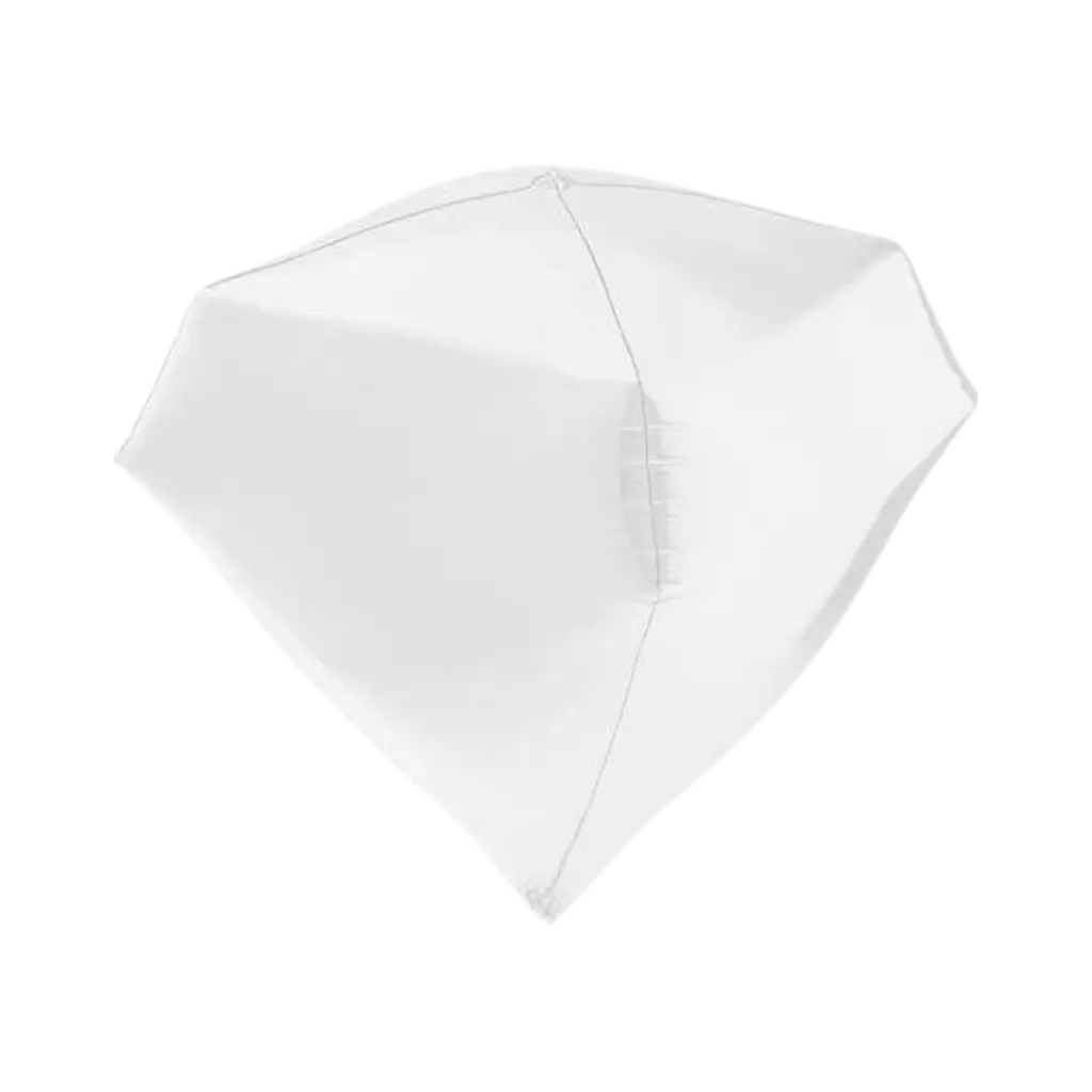 Witte Diamant Heliumballon 4D 45cm