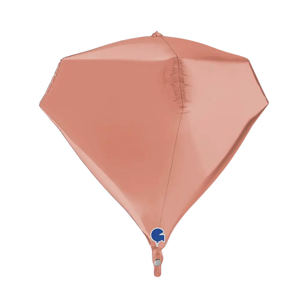 Helium Diamantballon 4D Goud 45cm