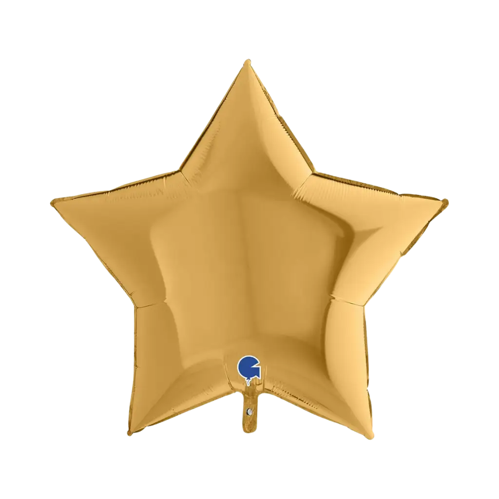 Gouden metallic ster ballon 91cm