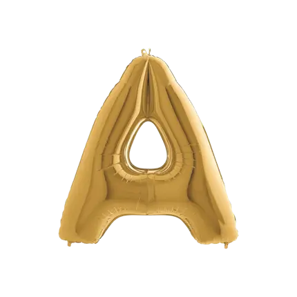Aluminium ballonletter A Goud 102cm