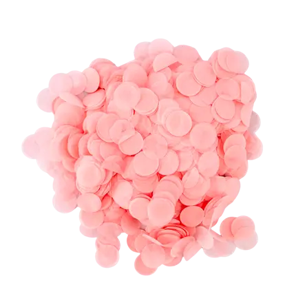 Lichtroze ronde confetti (15gr)