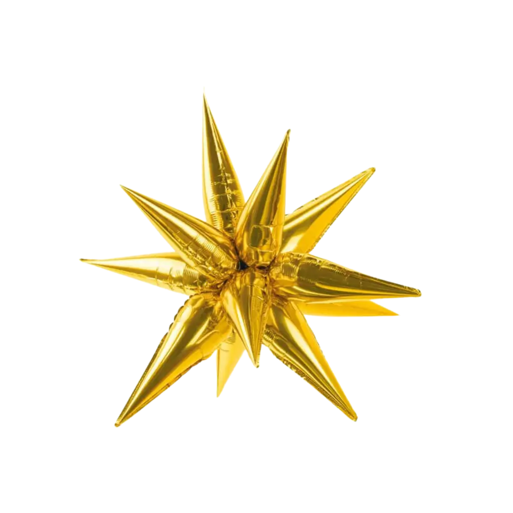 3D gouden ster ballon 70cm