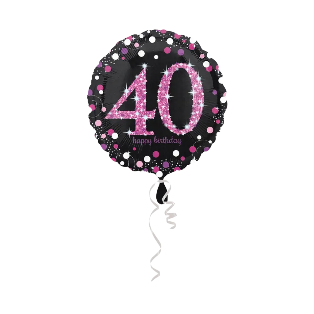 40ste verjaardag ballon roze