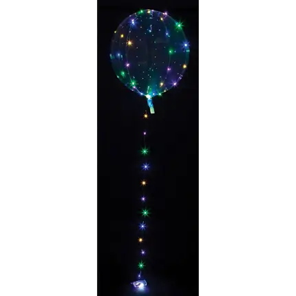 Veelkleurige LED lichtballon ø40cm