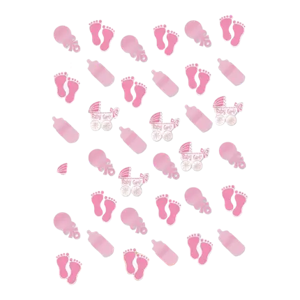 Baby Shower Girl Slinger Decoratie (Set van 6)