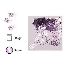 It's a Girl roze confetti (14gr)