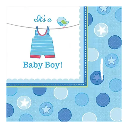 It's a Boy servet (set van 16)