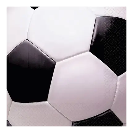 Vierkante papieren handdoek Voetbal