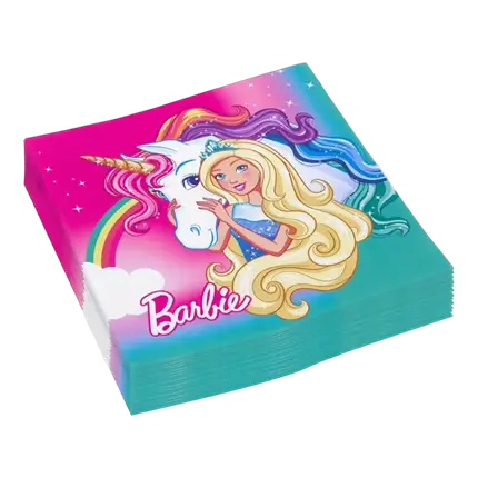 Barbie Dreamtopia papieren handdoekjes (set van 20)