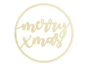 Houten decoratie Vrolijk Kerstfeest