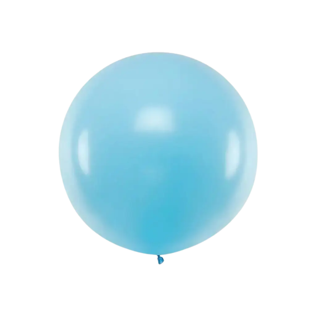 Reuze ronde ballon Lichtblauw Pastel ø100cm