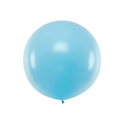 Reuze ronde ballon Lichtblauw Pastel ø100cm