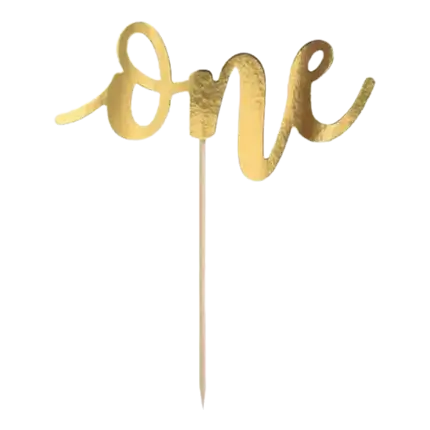 Taartdecoratie Eén kleur goud