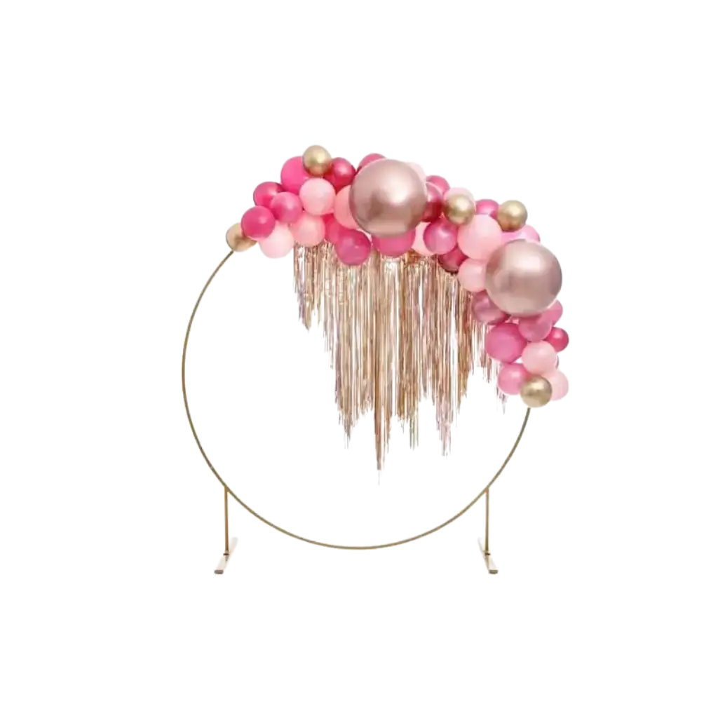 Ronde roze gouden metalen ballon ø60cm