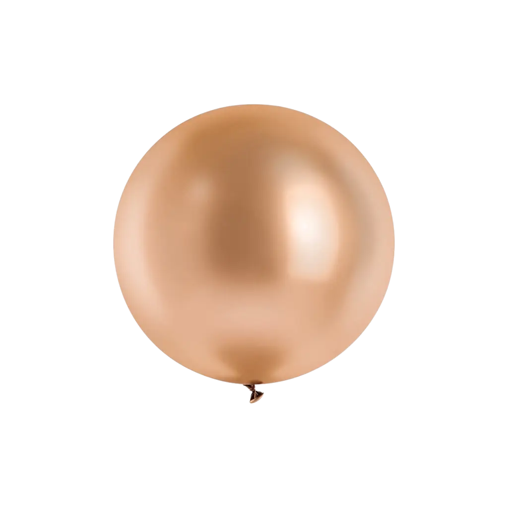 Ronde roze gouden metalen ballon ø60cm