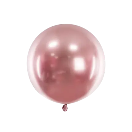 Ronde roze gouden metalen ballon ø60cm