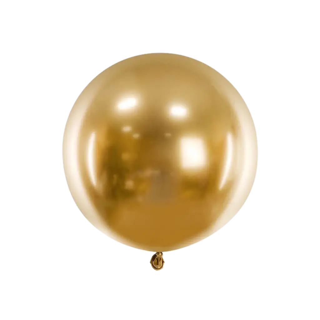 Ronde gouden metalen ballon ø60cm