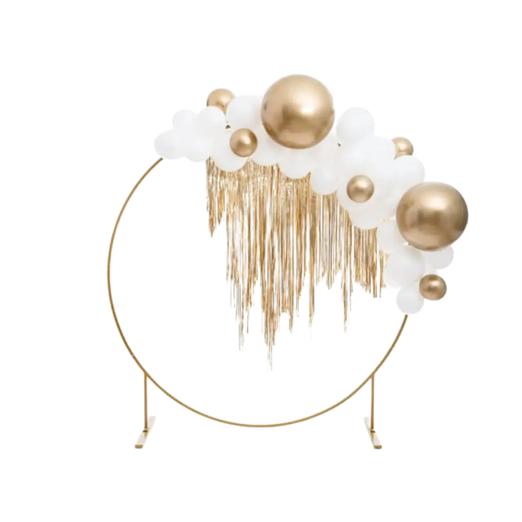 Ronde gouden metalen ballon ø60cm