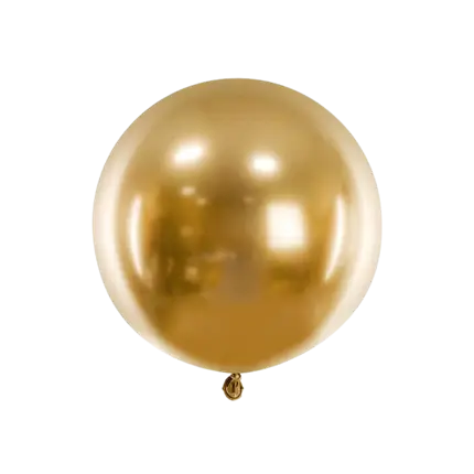 Ronde gouden metalen ballon ø60cm