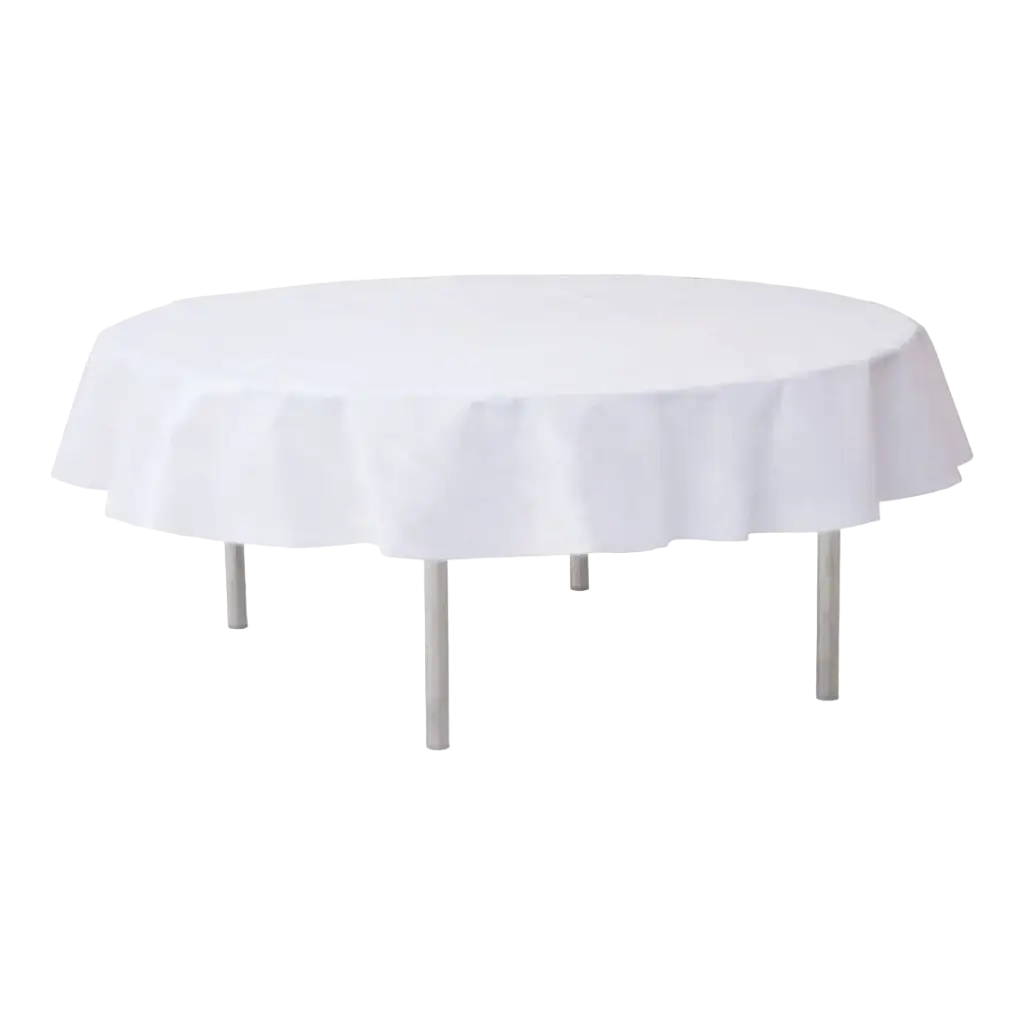 Rond wit non-woven tafelkleed ø240cm
