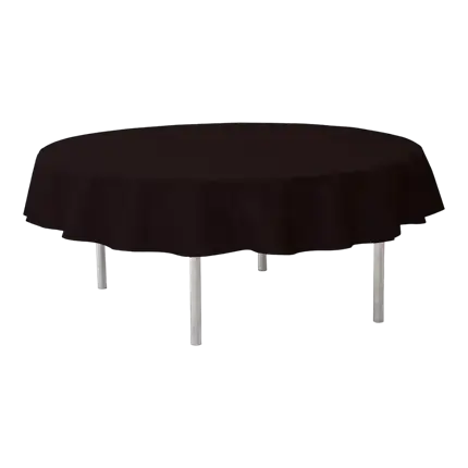 Rond zwart non-woven tafelkleed ø240cm