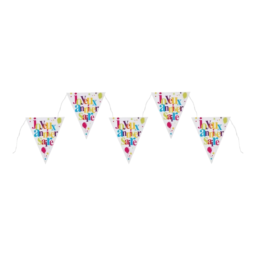 Gelukkige Verjaardag Banner Multicolour