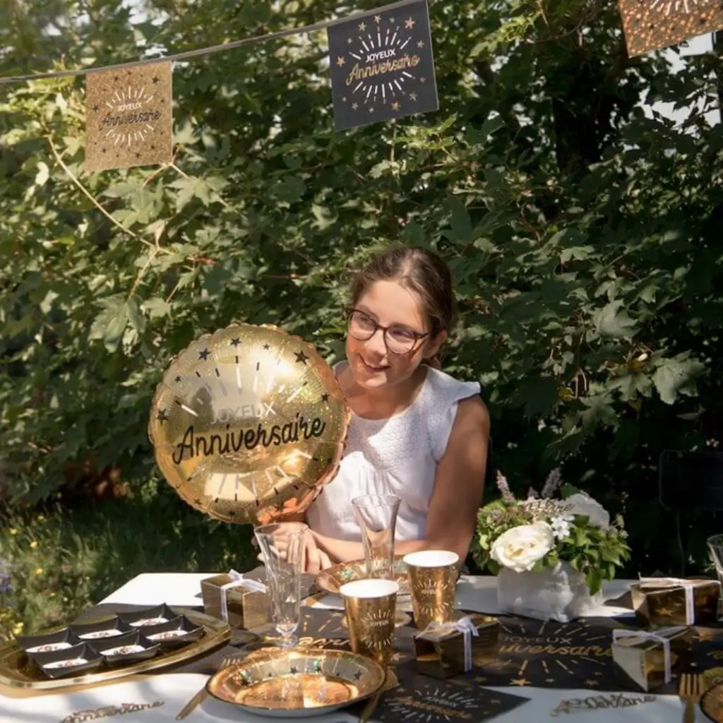 Gelukkige Verjaardag Ballon Goud ø45cm