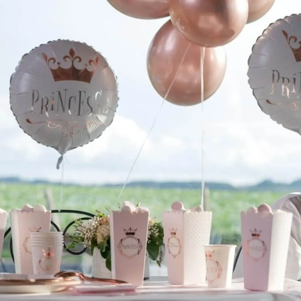 Princess Ballon Roze Goud ø 45cm