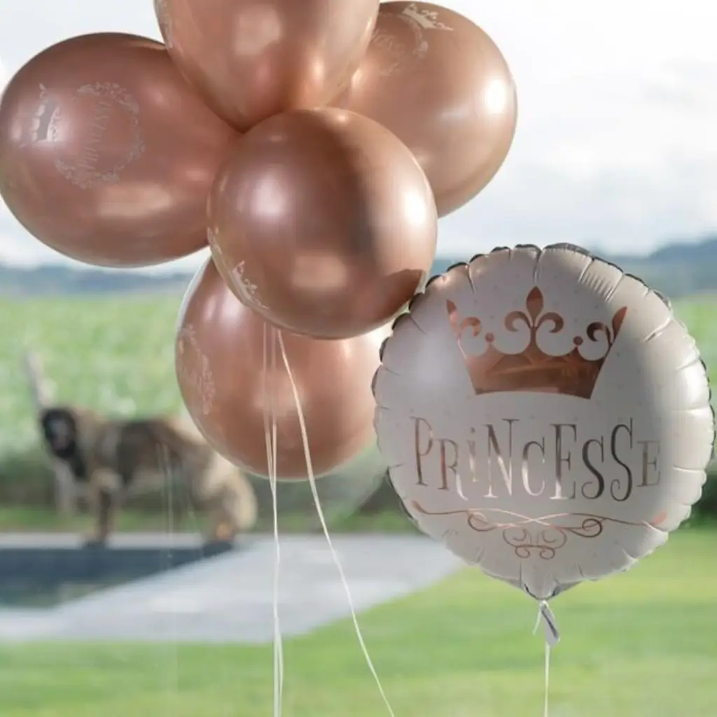 Princess Ballon Roze Goud ø 45cm