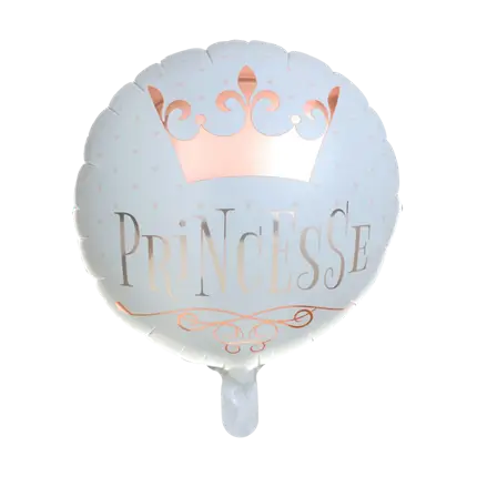 Princess Ballon Roze Goud ø 45cm
