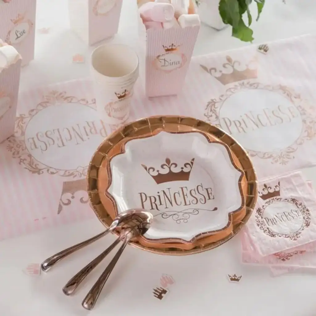 Princess Rose Gold bord (set van 10)