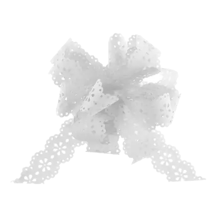 Automatische bloemenboog wit (set van 5)