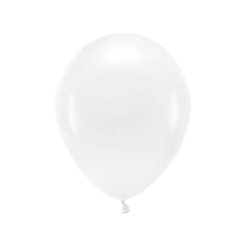 Set van 10 witte biologisch afbreekbare ballonnen