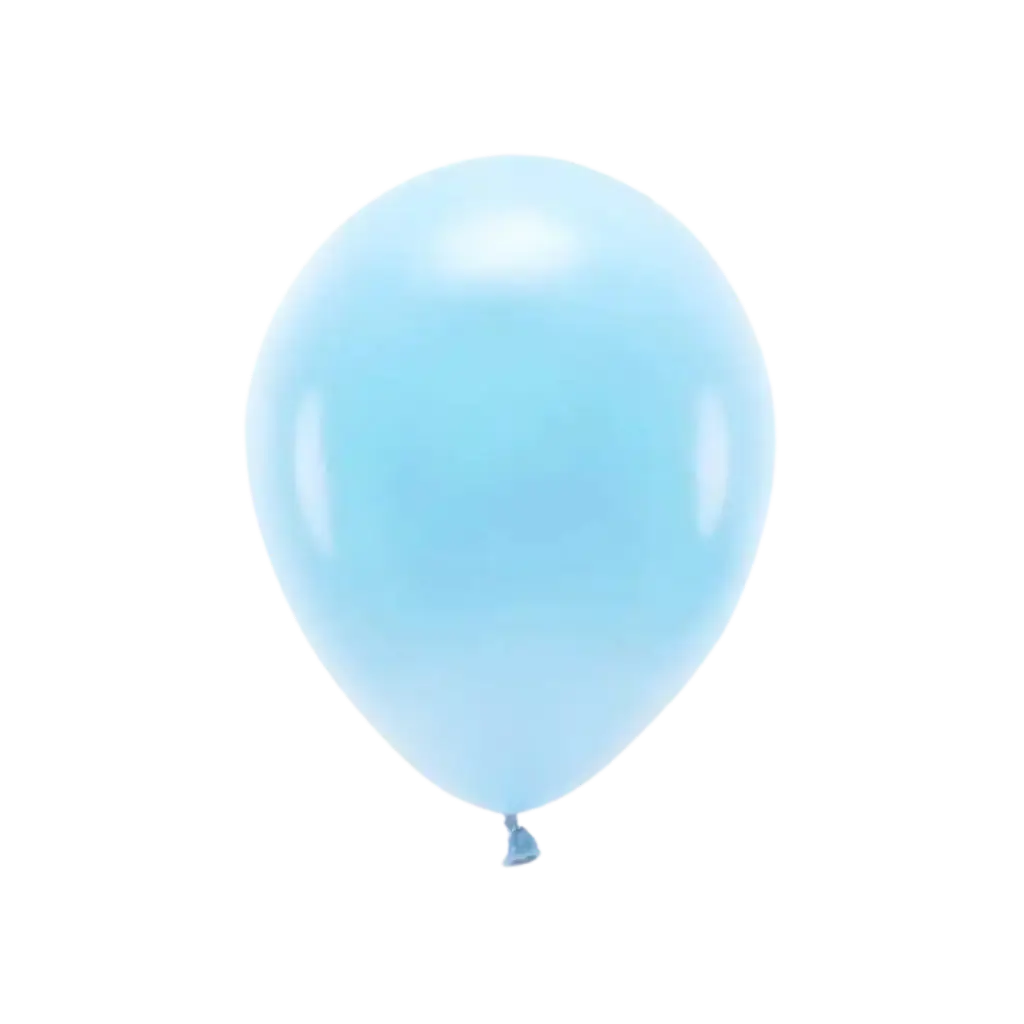 Set van 10 lichtblauwe biologisch afbreekbare ballonnen