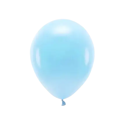 Set van 10 lichtblauwe biologisch afbreekbare ballonnen