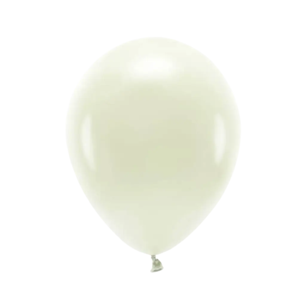 Set van 10 biologisch afbreekbare ballonnen crème