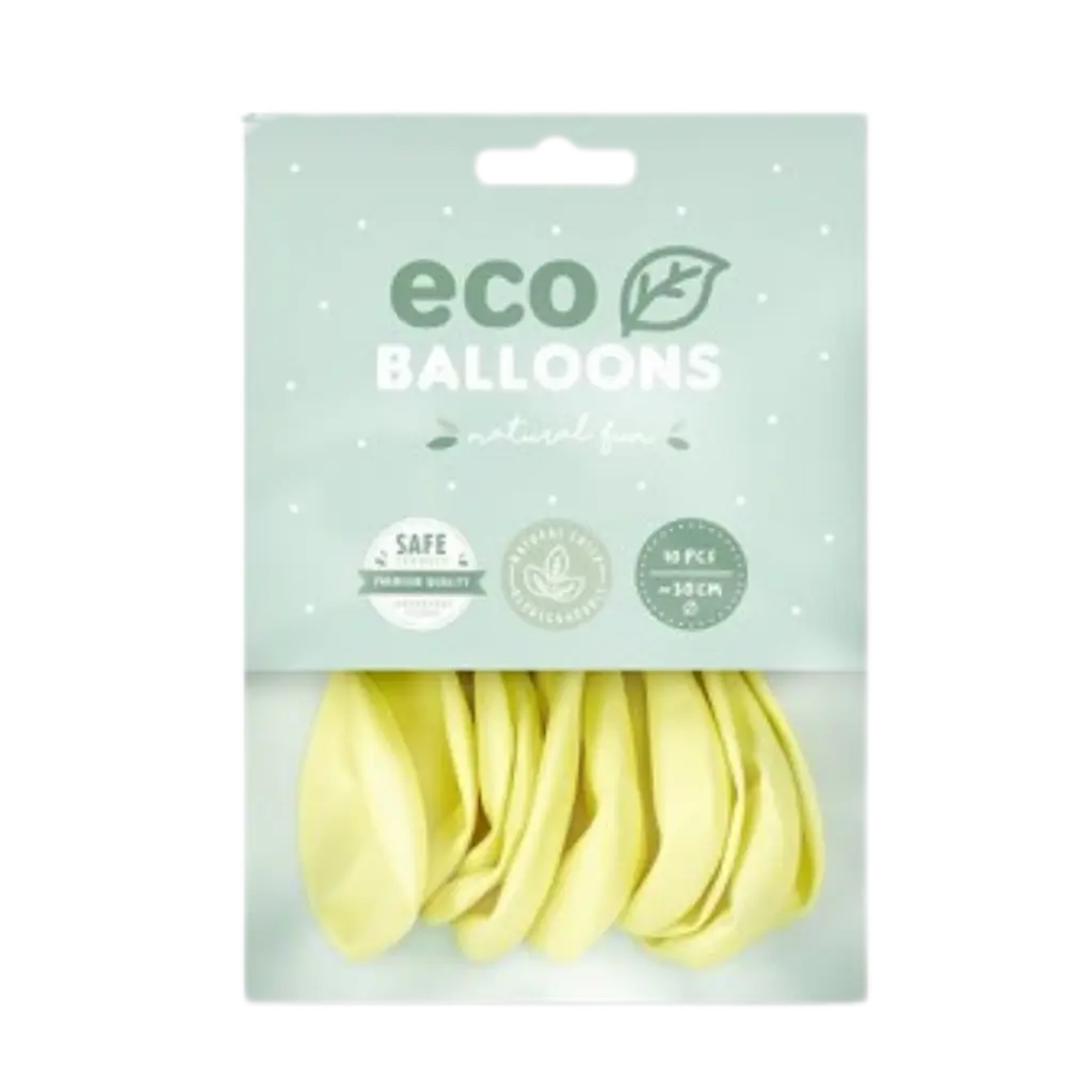 Set van 10 biologisch afbreekbare ballonnen crème
