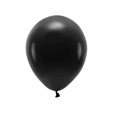 Set van 10 zwarte biologisch afbreekbare ballonnen