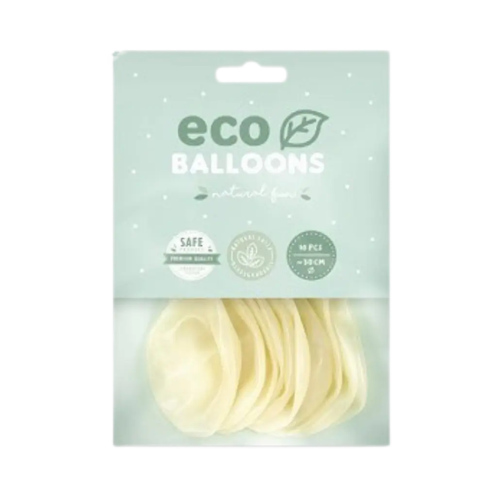 Set van 10 heldere biologisch afbreekbare ballonnen