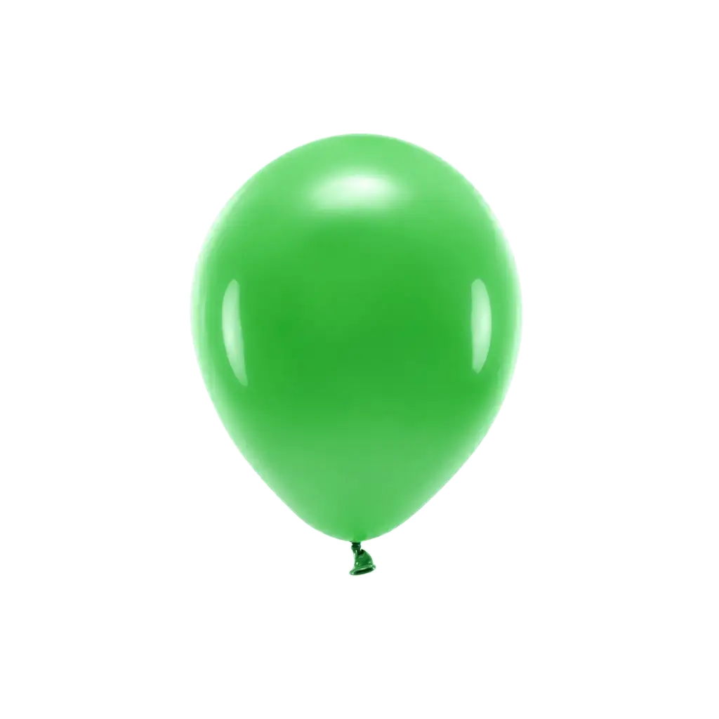 Set van 10 groene biologisch afbreekbare ballonnen