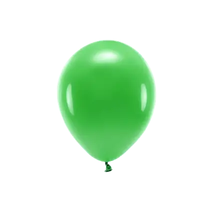 Set van 10 groene biologisch afbreekbare ballonnen
